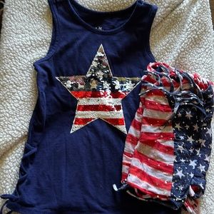 Justice tee with scarf